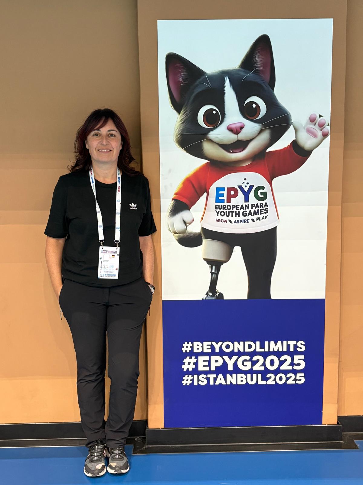 María Úcar Calvo participa como árbitra de boccia en los Juegos Europeos de la Juventud Paralímpica en Estambul